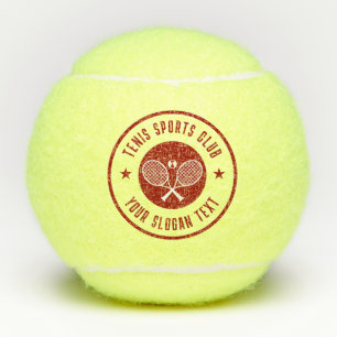 Balles De Tennis Club de tennis Brown et blanc Nom