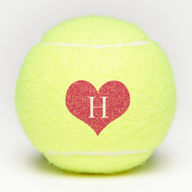 Balles De Tennis Coeur monogramme (Devant)