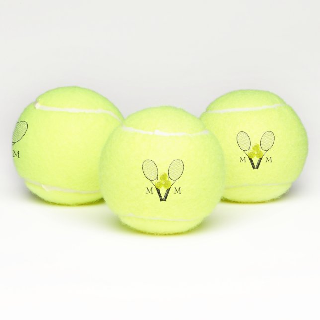 Balles De Tennis Conception de tennis monogramme (Multiple)
