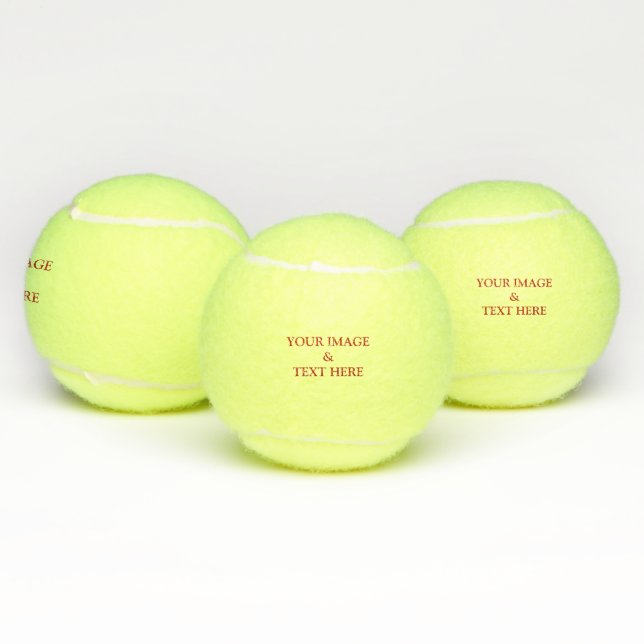 Balles De Tennis Coutume personnalisée votre propre photo (Multiple)