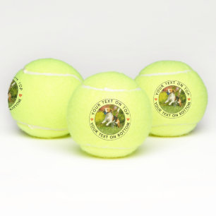 Balles De Tennis Créez Votre Propre Texte Simple Photo Personnalisé