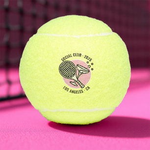 Balles De Tennis Custom Social Club Tennis Bachelorette Week-end