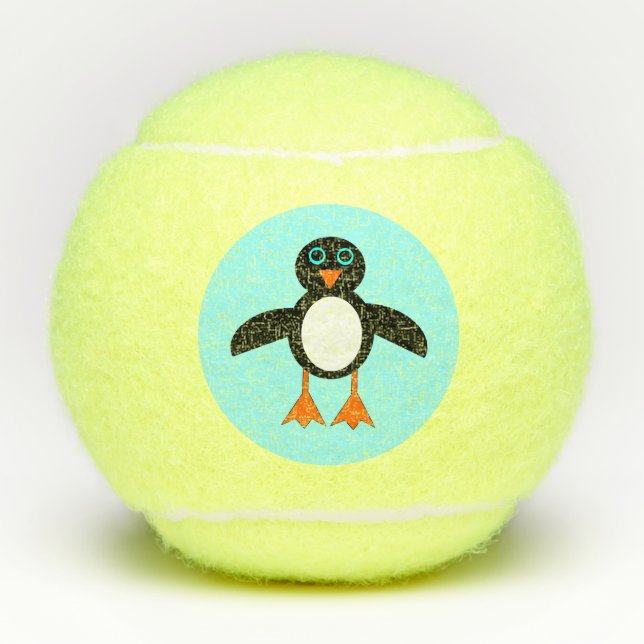 Balles De Tennis Cute Penguin (Devant)