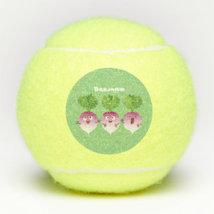 Balles De Tennis Cute turnip légumes trio chanter dessin animé