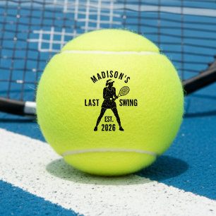 Balles De Tennis Dernier Tour de Swing Avant la Fête de Bachelorett