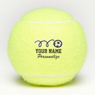 Balles De Tennis Dessin animé sportif de football personnalisé avec