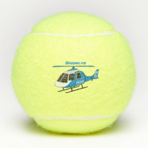Balles De Tennis Dessin d'hélicoptère du service de police mignon