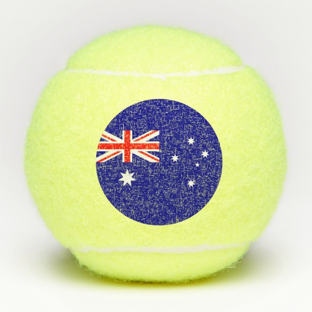 Balles De Tennis Drapeau australien (Devant)