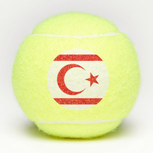 Balles De Tennis Drapeau de Chypre du Nord