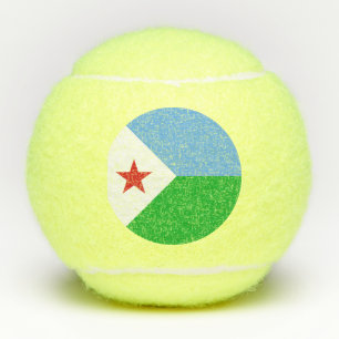 Balles De Tennis Drapeau de Djibouti