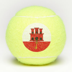 Balles De Tennis Drapeau de Gibraltar