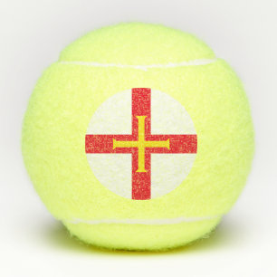 Balles De Tennis Drapeau de Guernesey