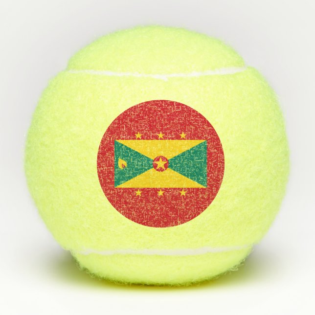 Balles De Tennis Drapeau de la Grenade (Devant)