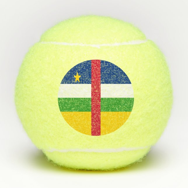 Balles De Tennis Drapeau de la République centrafricaine (Devant)