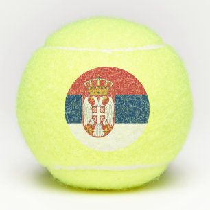Balles De Tennis Drapeau de la Serbie