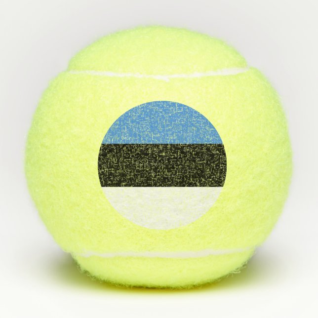 Balles De Tennis Drapeau de l'Estonie (Devant)