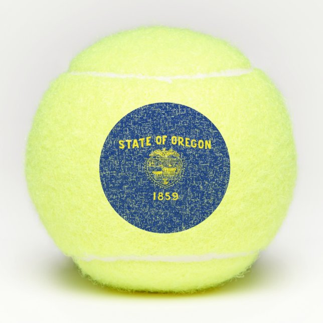 Balles De Tennis Drapeau de l'État de l'Oregon (Devant)