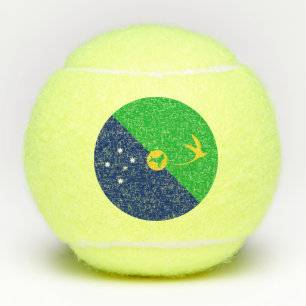 Balles De Tennis Drapeau de l'île Christmas