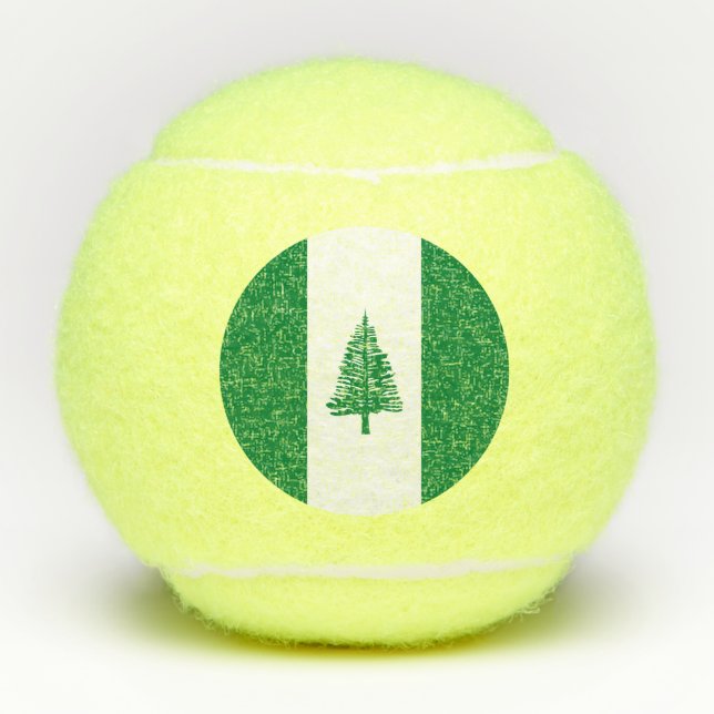 Balles De Tennis Drapeau de l'île Norfolk (Devant)