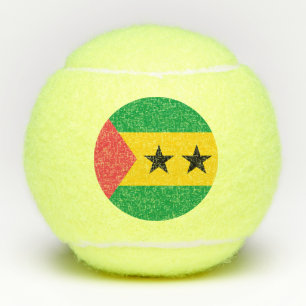 Balles De Tennis Drapeau de Sao Tomé-et-Principe