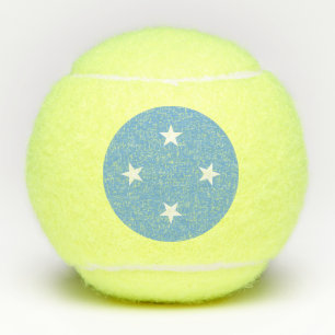Balles De Tennis Drapeau des États fédérés de Micronésie