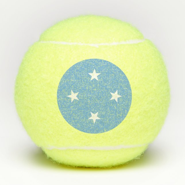 Balles De Tennis Drapeau des États fédérés de Micronésie (Devant)
