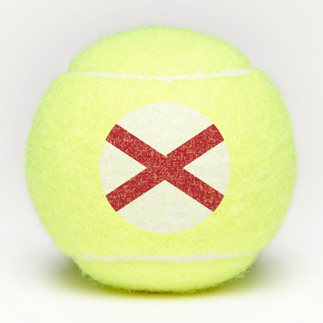 Balles De Tennis Drapeau d'État de l'Alabama (Devant)