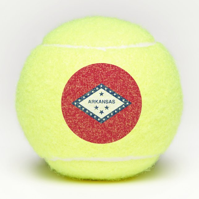 Balles De Tennis Drapeau d'État de l'Arkansas (Devant)