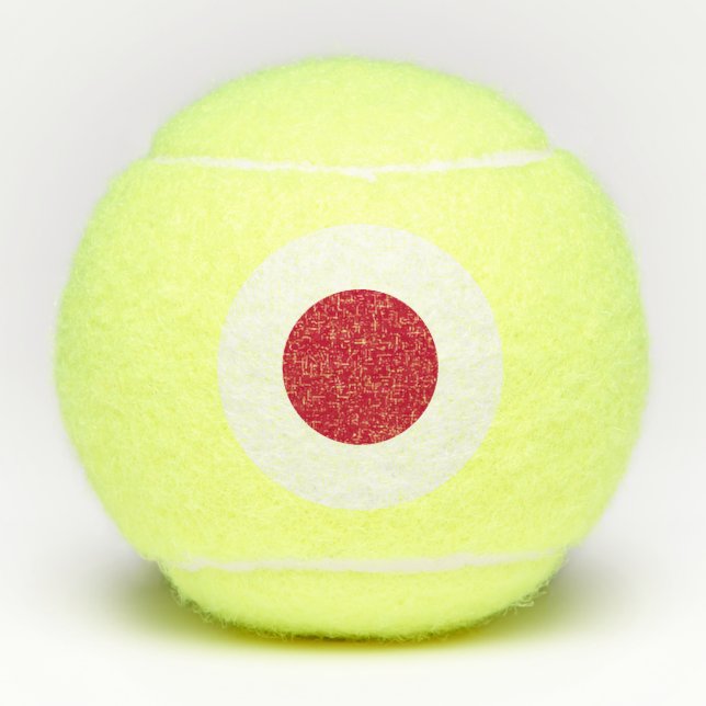 Balles De Tennis Drapeau du Japon (Devant)