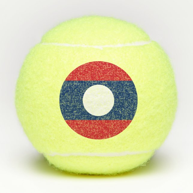 Balles De Tennis Drapeau du Laos (Devant)