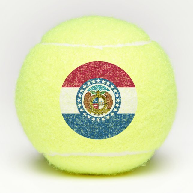 Balles De Tennis Drapeau du Missouri (Devant)
