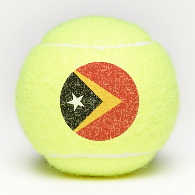 Balles De Tennis Drapeau du Timor oriental (Devant)