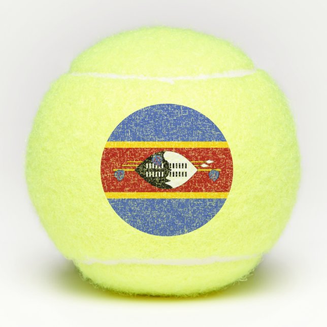 Balles De Tennis Drapeau Eswatini (Devant)