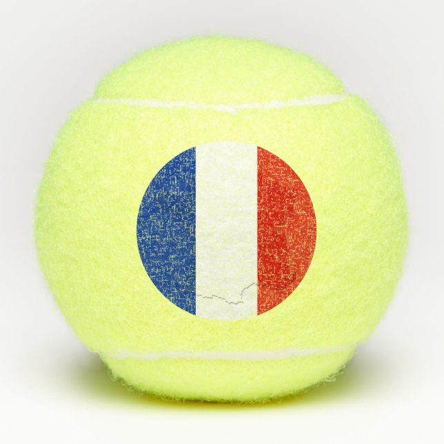 Balles De Tennis drapeau français (Devant)