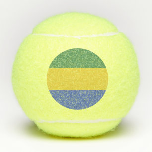 Balles De Tennis Drapeau Gabon