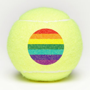 Balles De Tennis Drapeau Gay pride arc-en-ciel 7 bandes