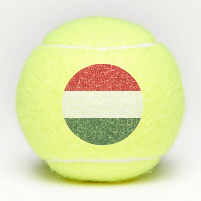 Balles De Tennis Drapeau Hongrie (Devant)