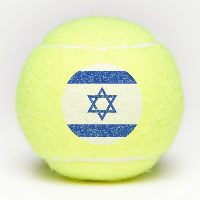 Balles De Tennis Drapeau Israël (Devant)