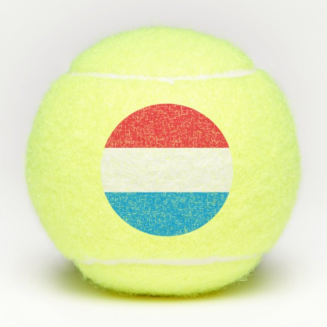 Balles De Tennis Drapeau Luxembourg (Devant)