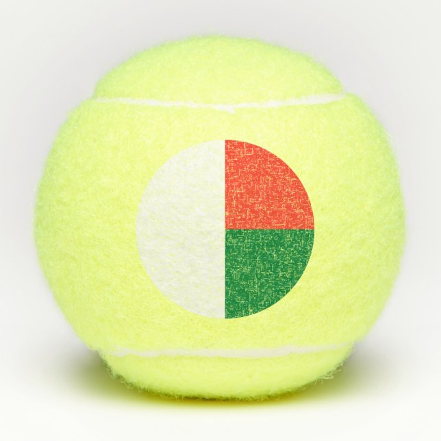 Balles De Tennis Drapeau Madagascar (Devant)