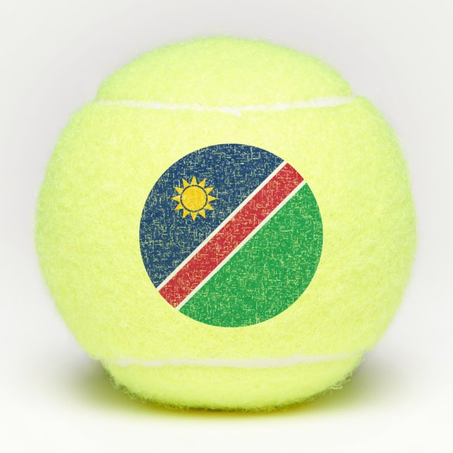 Balles De Tennis Drapeau Namibie (Devant)