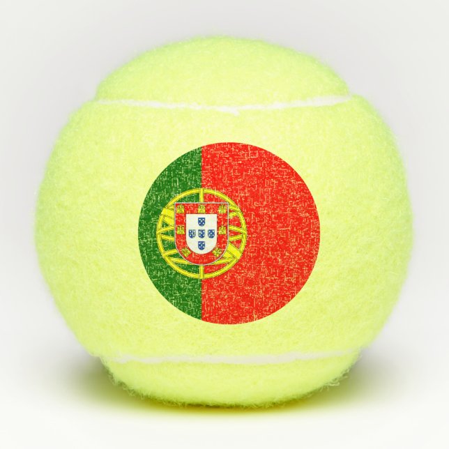 Balles De Tennis Drapeau Portugal (Devant)