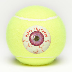 Balles De Tennis Éffrayant Bloodshot Eyeball Halloween heureux