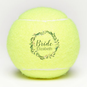 Balles De Tennis Élégante mariée en gerbe personnalisée mariage fêt