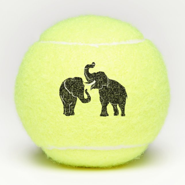 Balles De Tennis Eléphants (Devant)