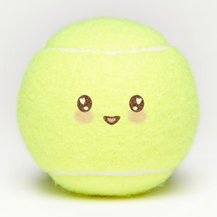 Balles De Tennis Emoji Shy Kawaii Cute