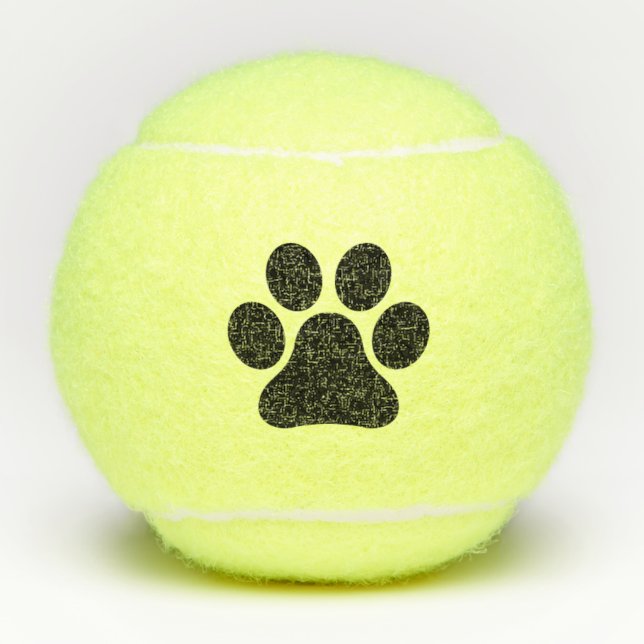 Balles De Tennis Empreinte de patte (Devant)