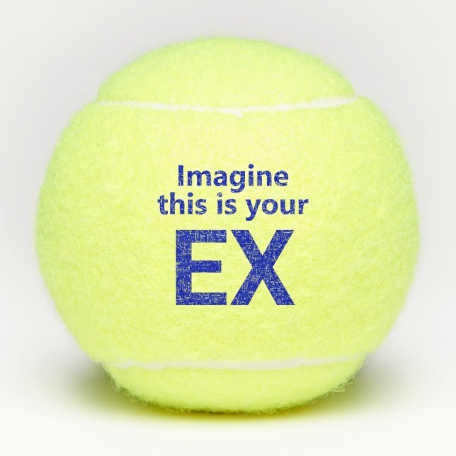 Balles De Tennis Ex-femme amusante (Devant)