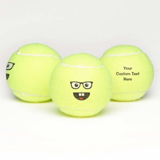 Balles De Tennis Face nerd (Multiple)