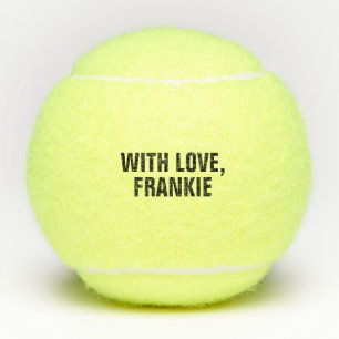Balles De Tennis Faveur de mariage personnalisée avec monogramme et